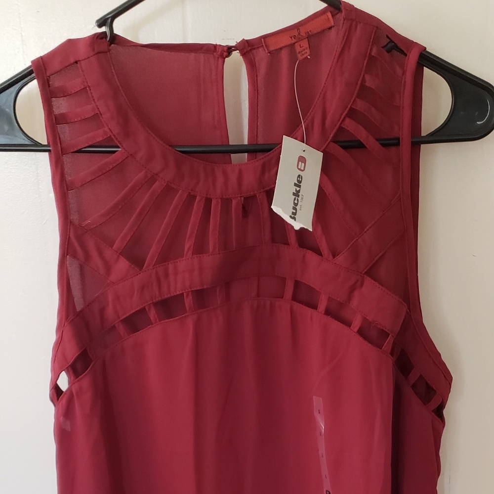 Red dressy Tank